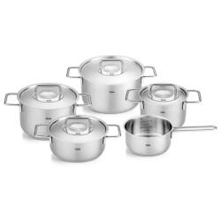 Fissler Pure collection pannenset met rvs deksels 5 delig