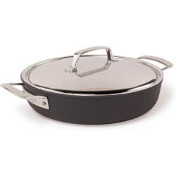 Demeyere Alu pro 5 duraslide titanium kookpan laag met rvs deksel, 28cm