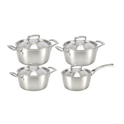 Habonne Queen triply pannenset 4 delig rvs