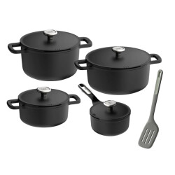 BergHOFF Leo recycled pannenset phantom 4 delig met gratis bakspaan