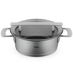 Fissler Phi collection lage kookpan met downdraft glasdeksel 20 cm