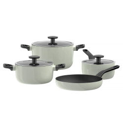 BergHOFF Leo kookpannenset glints sage- 7 delig