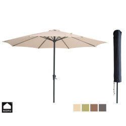 Kopu ® madrid 350 cm grote parasol rond met beschermhoes -