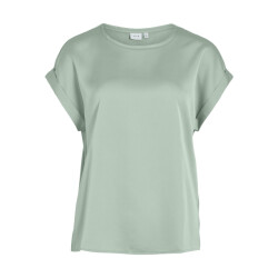 Vila Viellette ss satin top noos mint
