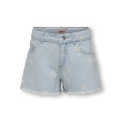 Only Zomer jeans short meisjes licht denim kogrobyn
