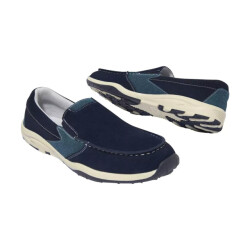 Atlas For Men Heren leren elastische gusset loafers