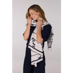 Jansen Amsterdam Scarf vtt 904 white/blue