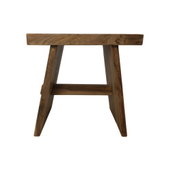 HSM Collection -rechthoekige kruk-45x35x45--teak