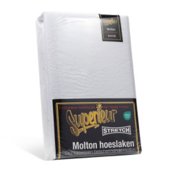 Superieur Molton hoeslaken 70/80 x 200/220 cm beschermt uw kostbare matras -