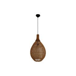 HSM Collection -hanglamp-34x34x58--rotan/teak