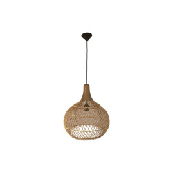 HSM Collection -hanglamp-43x43x46--rotan/teak