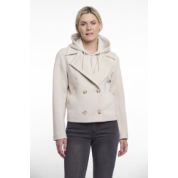 Rino & Pelle Double breasted jacket with detachable hood collar melee