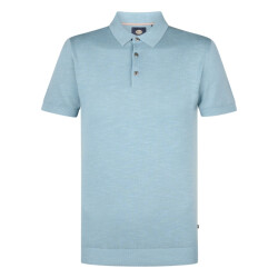 Petrol Industries men knitwear polo m-1050-kwc207 5187 pale blue