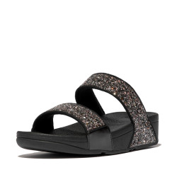 FitFlop Lulu multi-tonal glitter slides