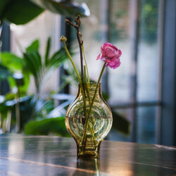 Brut Homeware Vaas klein, infinite round, amber, brût homeware