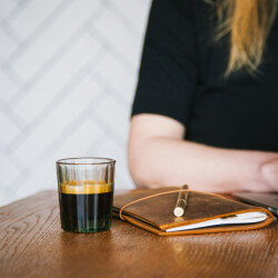Brut Homeware Set van 6, espresso glas reed 7 cl, smokey green, brût homeware