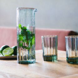 Brut Homeware Karaf reed 100 cl, smokey green, brût homeware