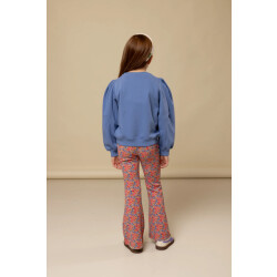 Looxs Revolution Flared krinkel pants summerflowers voor meisjes in de kleur