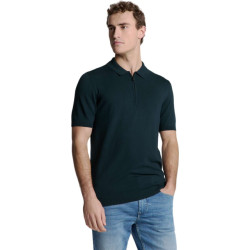 No Excess Pullover short sleeve polo zip soli night