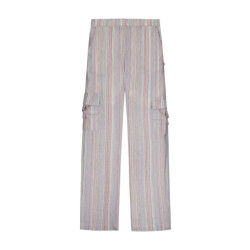 Like Flo Zomer cargo broek meisjes teens mint, gestreept fever
