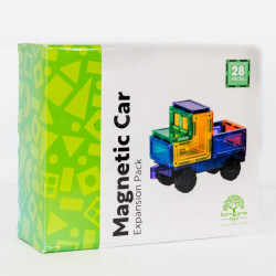 Learn and Grow Toys Learn and grow magnetische tegels auto pakket 28 delig