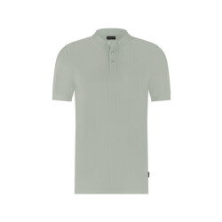 Saint Steve Stanley 231222 60022 cloudy green gebreide heren polo