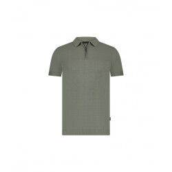 Saint Steve Sonny 231221 60021 leaf green gebreide heren polo
