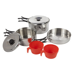 Regatta Grote buitenshuis compacte staal camping cooking set