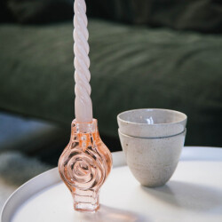 Brut Homeware Set van 2, kaarshouder, infinite round, blush pink, brût homeware