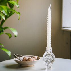 Brut Homeware Set van 2, kaarshouder, infinite round, helder, brût homeware