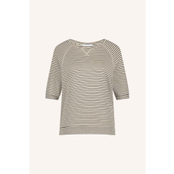 By-Bar Amsterdam neva small stripe top 25111039 971 black small stripe