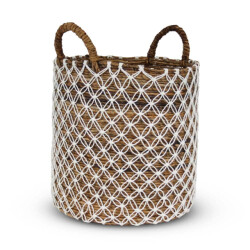Safaary Rieten mand van zeegras -naturel bali-