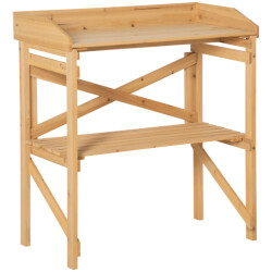 4goodz Outsunny oppottafel hout 845-669 40x80x84 cm