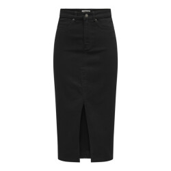 Only Onlsiri front slit skirt dnm gua no black denim