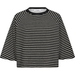 Co'Couture Erincc stripe tee black-white