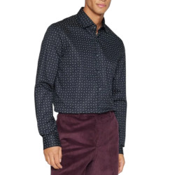 Calvin Klein Twill print zakelijk overhemd