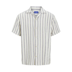 Jack & Jones jorcoba stripe resort shirt ss sn 12271060 celadon tint