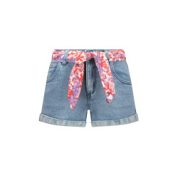 B.Nosy Zomer jeans short meisjes denim riem patty