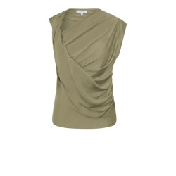 Dante 6 D6 vicente twist detail jersey top olive