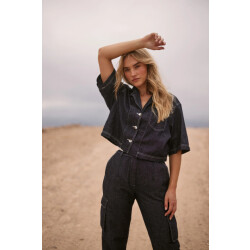 Nukus Nks02069 251 charlie blouse dark denim