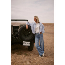 Nukus Nks04004 235 meike shirt the sunday offwhite/sky