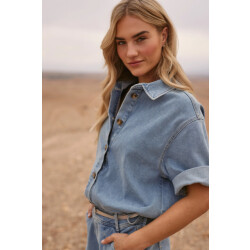 Nukus Nks02068 24 jessie blouse bleached denim