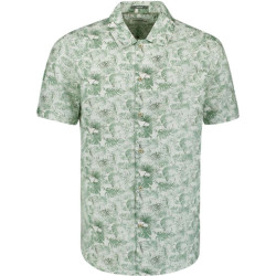 No Excess Shirt short sleeve allover printed green