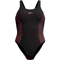 Speedo eco+ placem muscleb bla/pur badpak sport dames