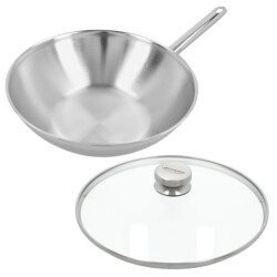Demeyere Apollo 7 wok 30 cm met glazen deksel