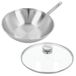 Demeyere Apollo 7 wok 30 cm met glazen deksel