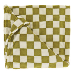 Unique Living plaid remi moss green -150x200cm