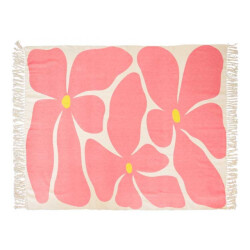Unique Living plaid melia sugar pink -125x150cm