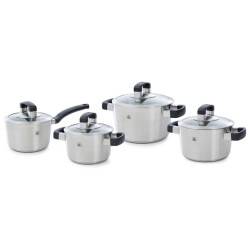 BK Cookware Bk conical cool glas pannenset 4 delig met glazen deksels