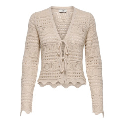 Jacqueline de Yong Sun lay l/s v-neck tie cardigan